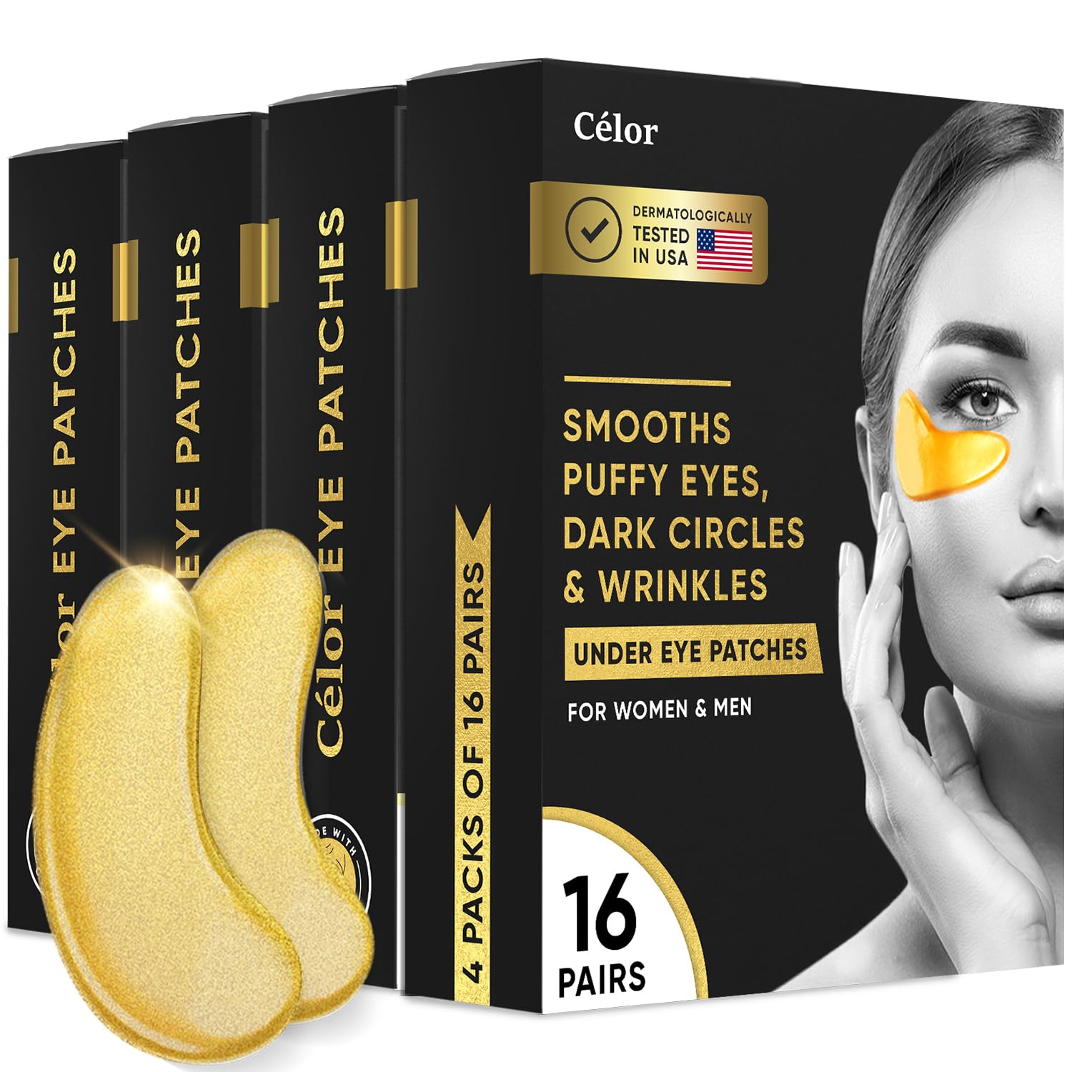Under Eye Patches - Golden Under Eye Mask with Amino Acid & Collagen