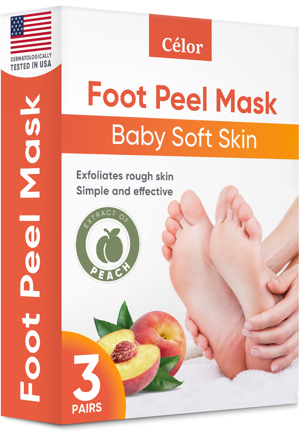 Foot Peel Mask Peach