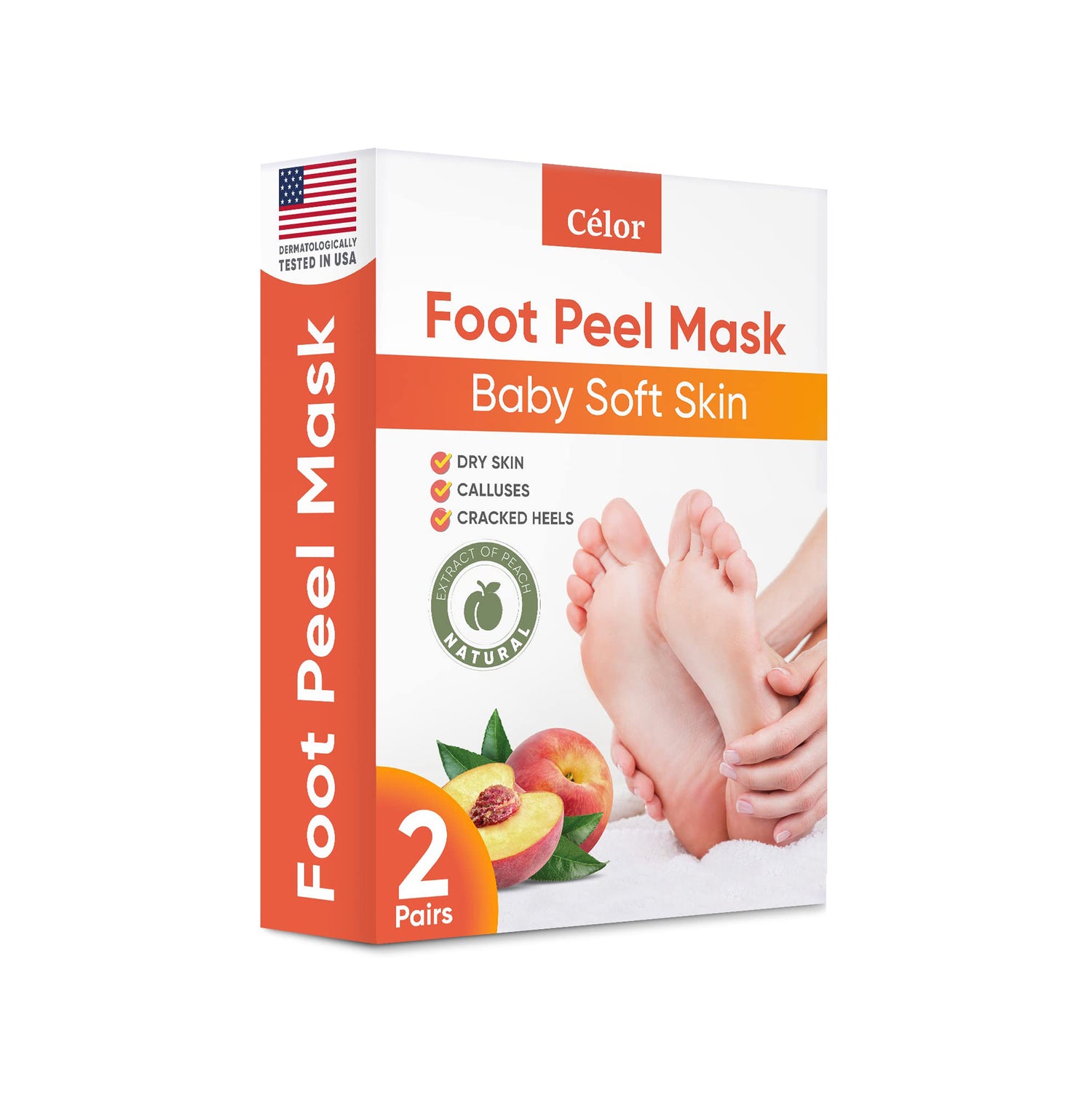 Foot Peel Mask Peach